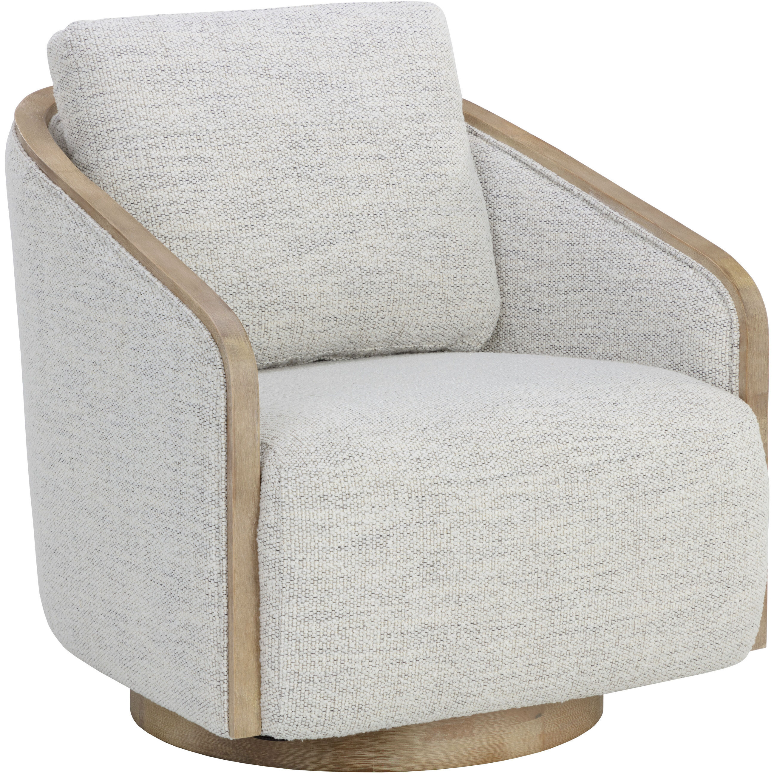 Tasia Merino Cotton Swivel Lounge Chair